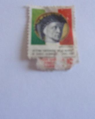 Francobollo commemorativo nascita Dante Alighieri