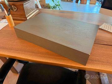 Top piano lavabo sospeso in rovere