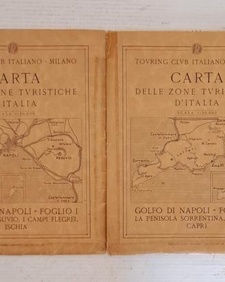 Mappe Golfo Napoli Touring Club Italiano 