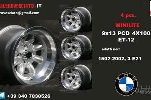 Cerchi minilite 9x13 4x100 et-12 bmw