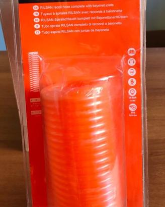 5 METRI TUBO SPIRALATO RILSAN RACCORDI BAIONETTA 