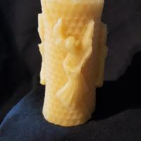 Candela in cera d'api pura 