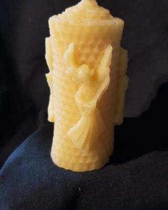 Candela in cera d'api pura 