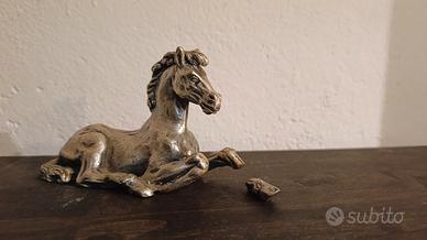 Cavallo in peltro 