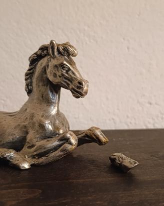 Cavallo in peltro 