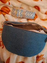 Borsa marsupio jeans denim