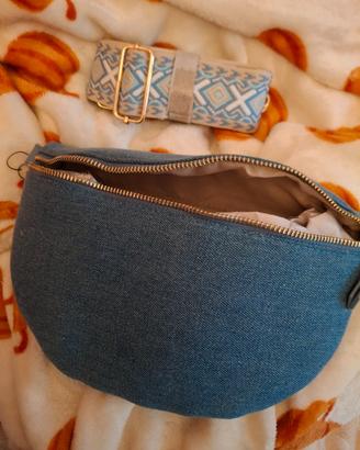 Borsa marsupio jeans denim