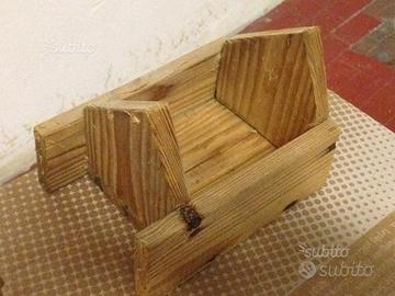 75 - Mangiatoia vintage, per gabbia animali