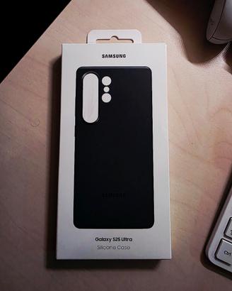Cover silicone Samsung S25 Ultra Black NUOVA