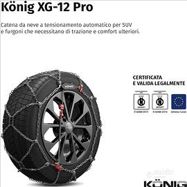 Catene da neve König XG-12 Pro 247- Mai usate