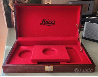 Scatola box Leica in legno palissandro 