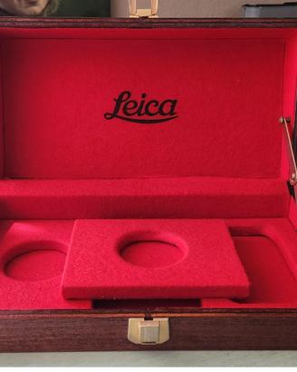 Scatola box Leica in legno palissandro 