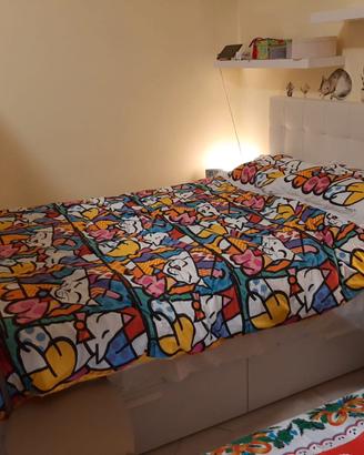 struttura letto, testiera, materasso dorelan