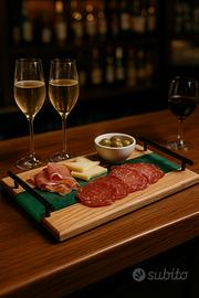 Vassoio il legno e resina