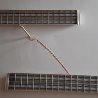 Plafoniera con doppio neon da parete/soffitto