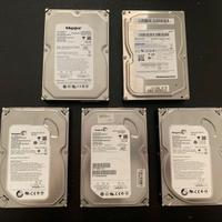 Lotto 5 Hard Disk HDD 3,5 Samsung, Maxtor, Seagate