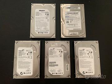 Lotto 5 Hard Disk HDD 3,5 Samsung, Maxtor, Seagate