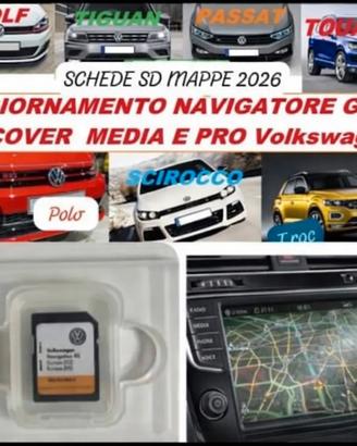 Schede SD MAPPE NAVIGATORE VOLKSAGEN AUDI SEAT