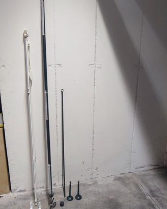 Bastone in ferro battuto per tenda 