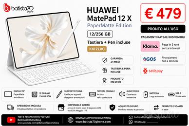 Huawei MatePad 12 X PaperMatte Tastiera + Pen
