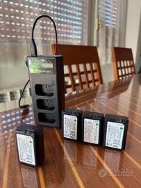 4 Batterie sony np-fw50 con caricatore