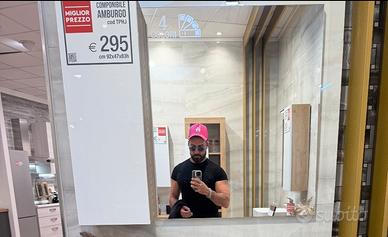 Specchio bagno con mobiletto