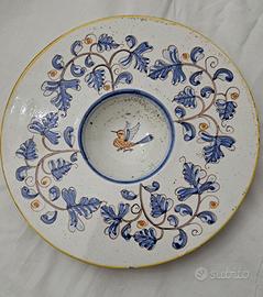 Crespina con uccellino - piatto da parete/alzata