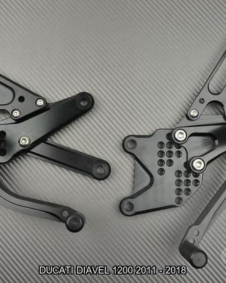 Pedane arretrate DUCATI DIAVEL 1200 2011 - 2018