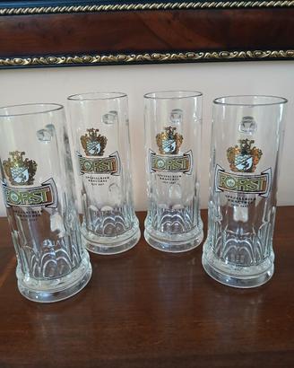set 4 boccali birra Forst. 