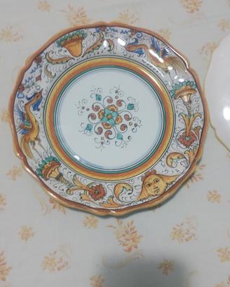 set 4 piatti Deruta ceramica 
