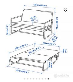 Divano letto Hammarn Arredamento e Casalinghi In vendita a Modena