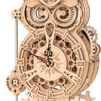 Rokr Orologio da Parete Gufo, Puzzle 3d legno,Mode