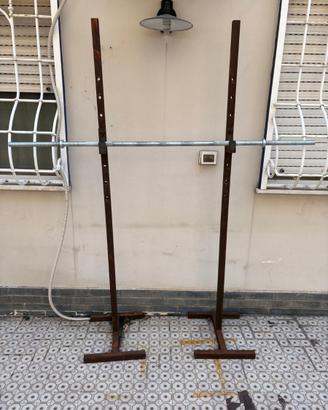 set di pesi in acciaio