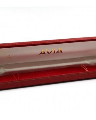 Scatola Avia Vintage Pelle Rossa Rara