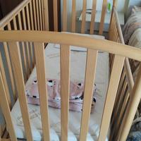 lettino per neonato più materasso 