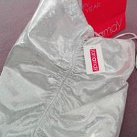 Top lurex argento donna tg 40/42