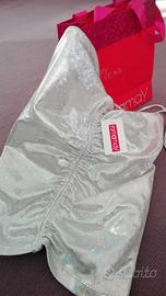 Top lurex argento donna tg 40/42
