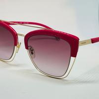 Occhiali glitter rosa Police con custodia