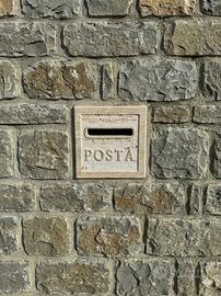 Buca posta in travertino per esterno casa villa