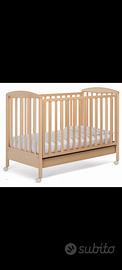 lettino legno sponda regolabile
