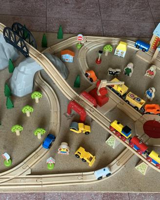 Pista trenino in legno