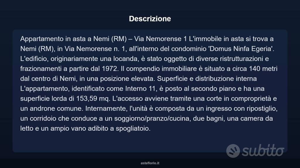 Appartamento – Nemi - Vista 4