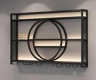 Portabottiglie multifunzione da parete nuovo