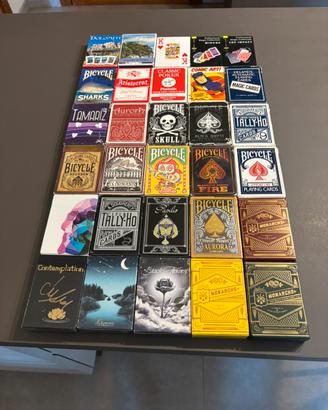 LOTTO 30 MAZZI DI CARTE DA COLLEZIONE / MAGIA