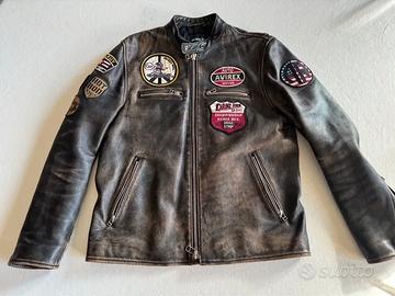 Avirex uomo giacca rider pelle vintage