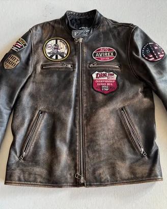 Avirex uomo giacca rider pelle vintage