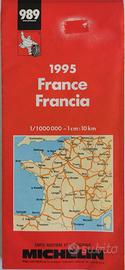 Carta stradale Michelin - Francia 989, anno 1995