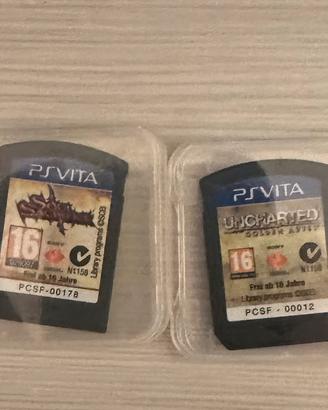 Uncharted e soul sacrifice cartucce psvita