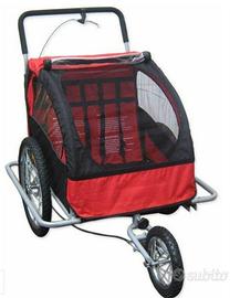 Rimorchio passeggino per bici 