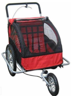 Rimorchio passeggino per bici 